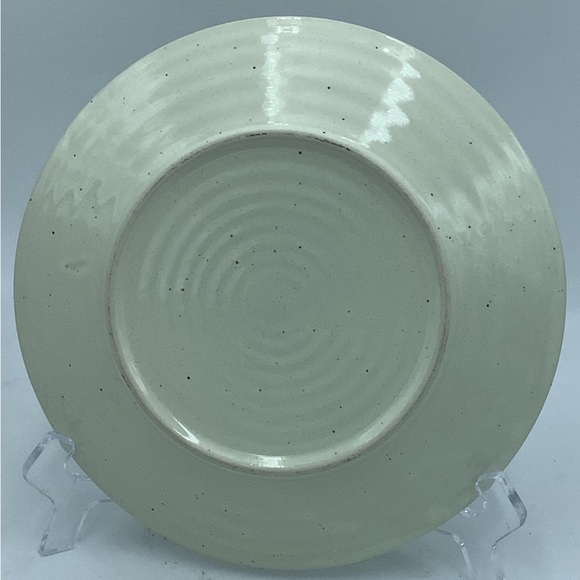 Pink Blossom 8 1/2” Speckled Pottery Plate - Picture 9 of 10